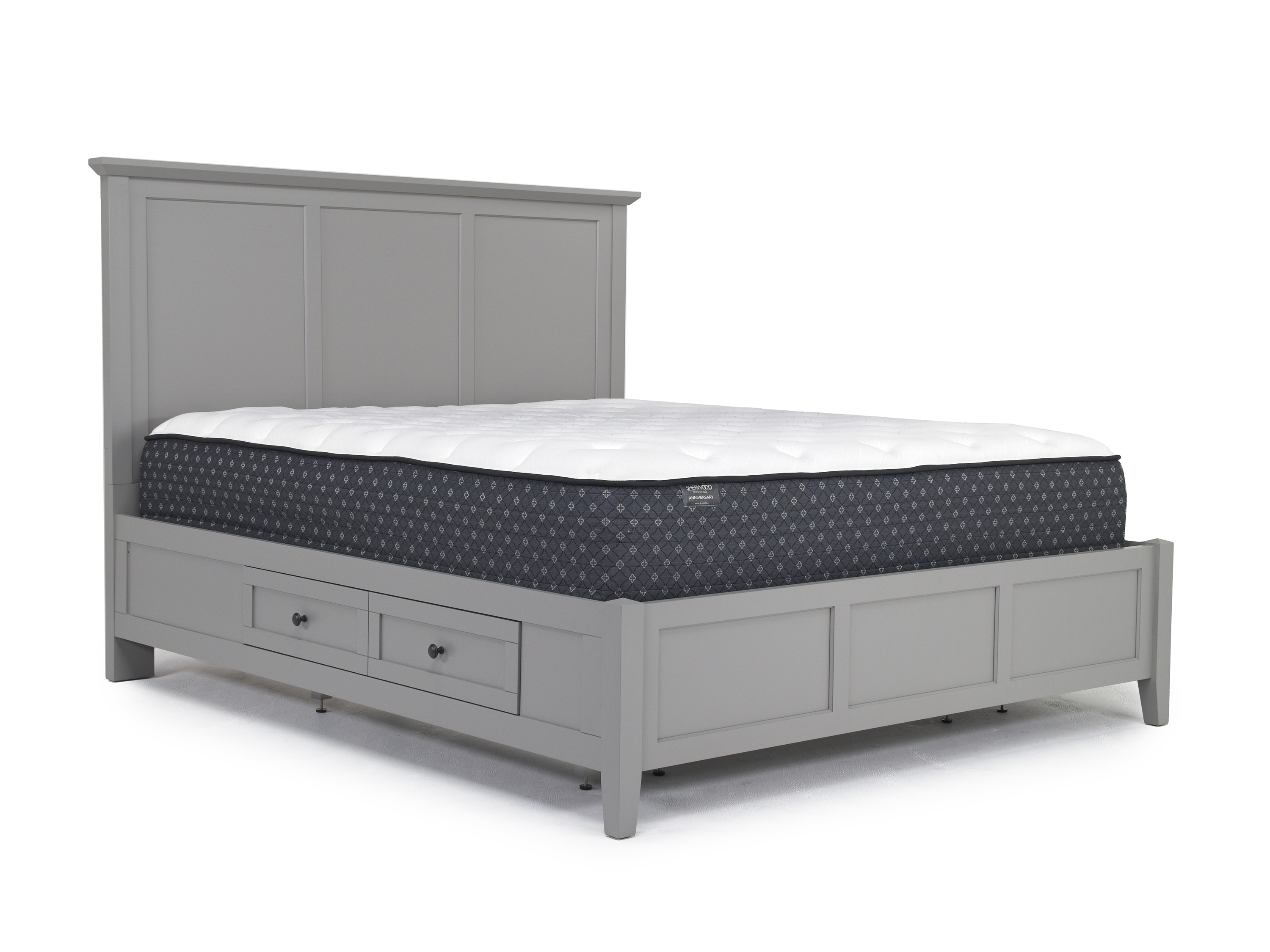 Grace Storage Bed in Elephant Gray, CA King