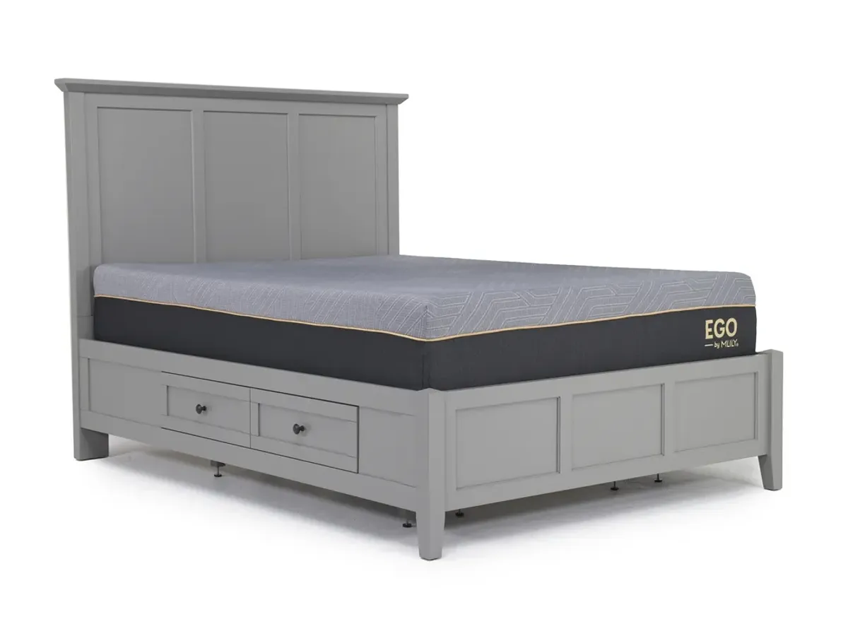 Grace Storage Bed in Elephant Gray, Full