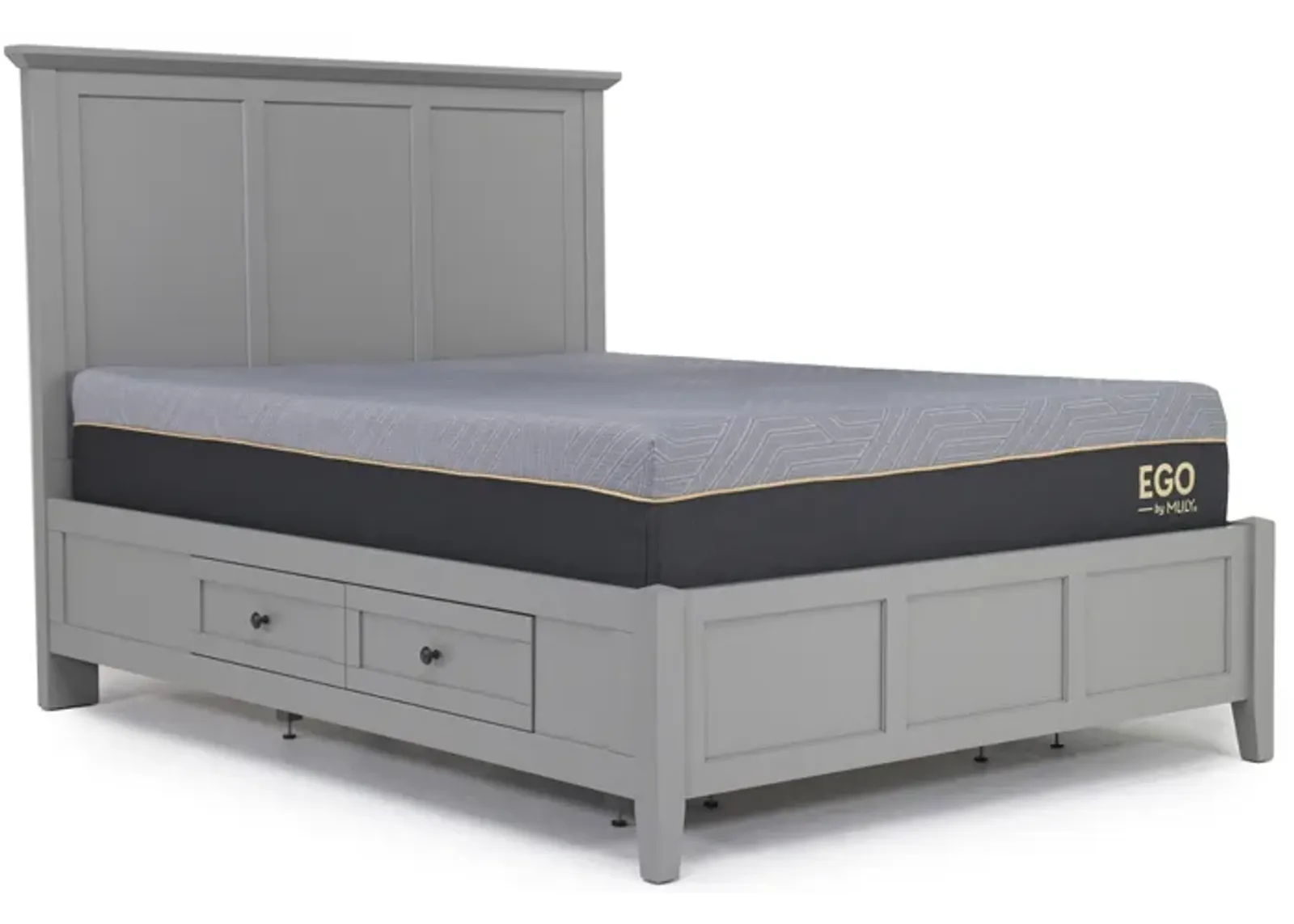 Grace Storage Bed in Elephant Gray, Full