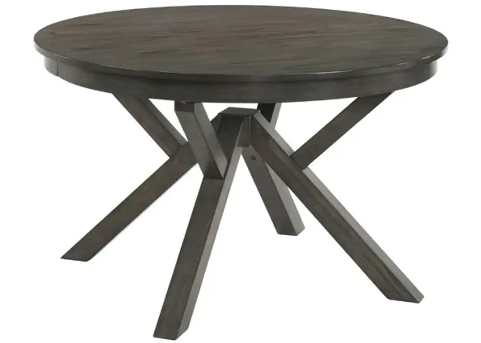 Gulliver Round Dining Table & 4 Chairs in Rustic Brown