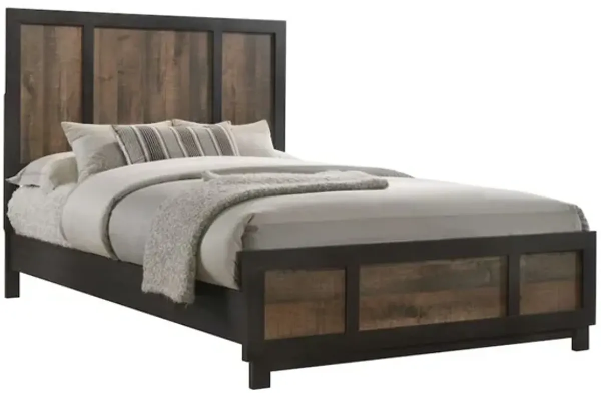 Harlington Panel Bed in Walnut, Queen