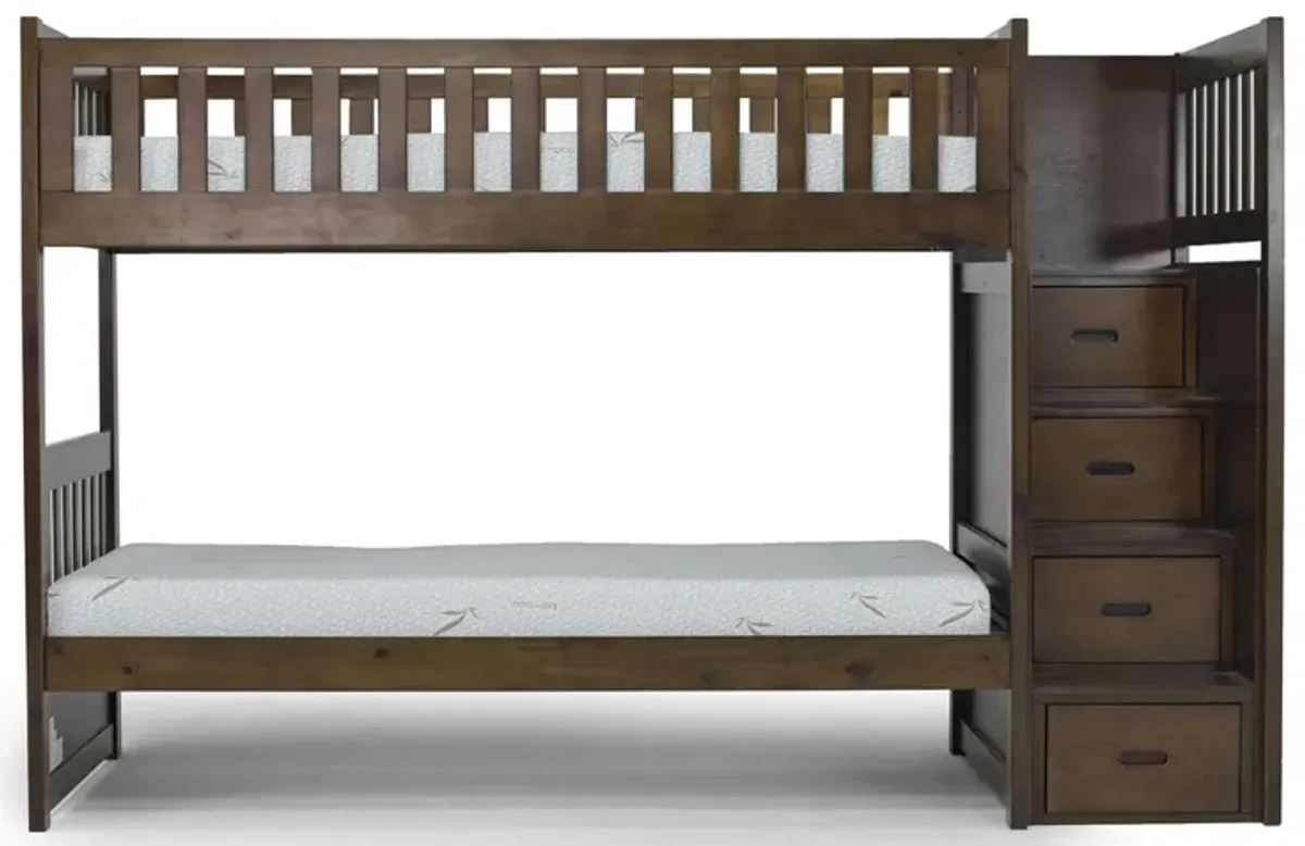 Harlow Bunk Bed in Espresso, Twin/Twin