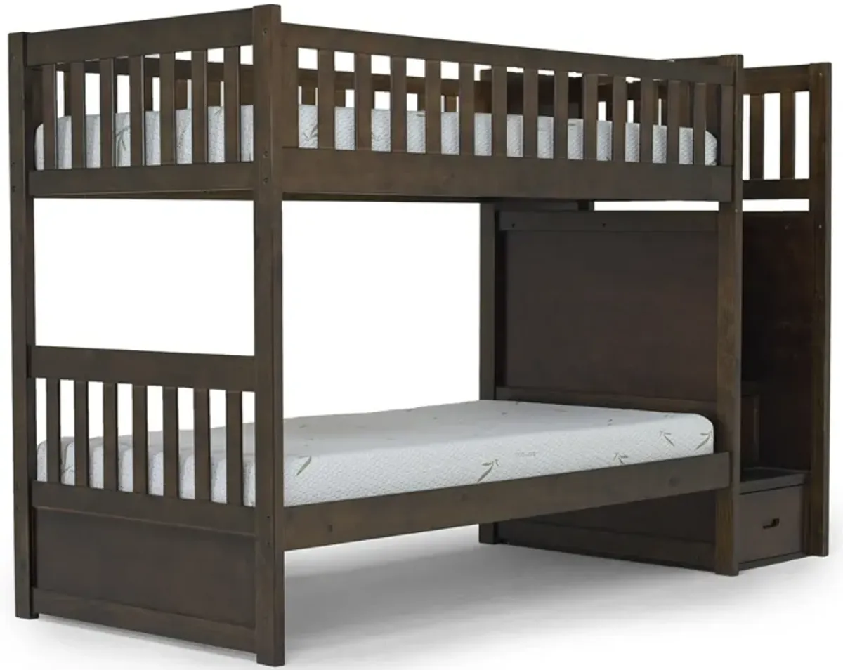 Harlow Bunk Bed in Espresso, Twin/Twin