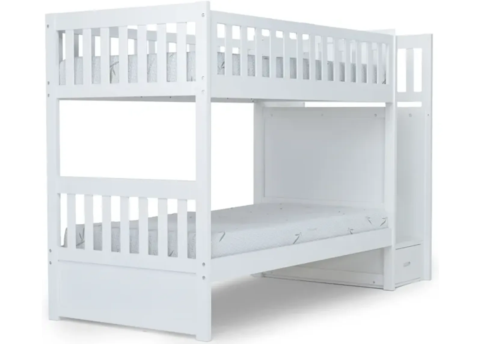 Harlow Bunk Bed in White, Twin/Twin