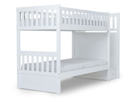 Harlow Bunk Bed in White, Twin/Twin