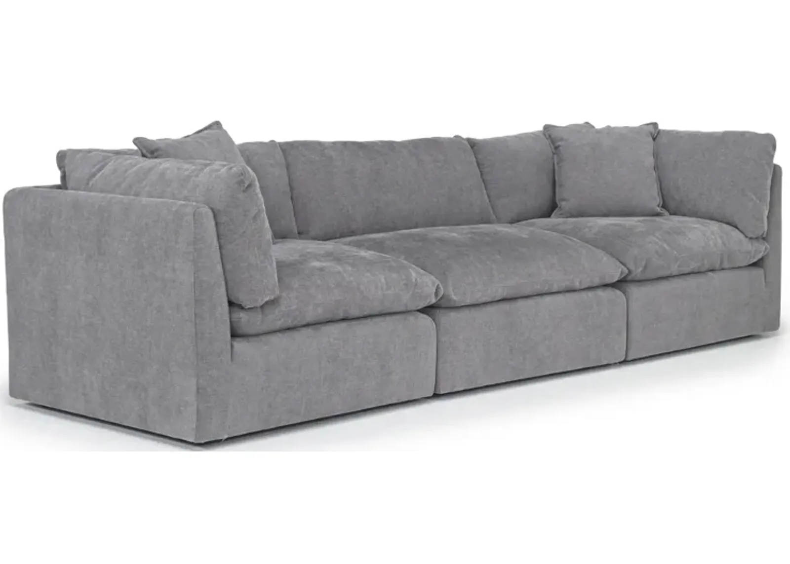 Harrison Sofa in Helio Pewter 100