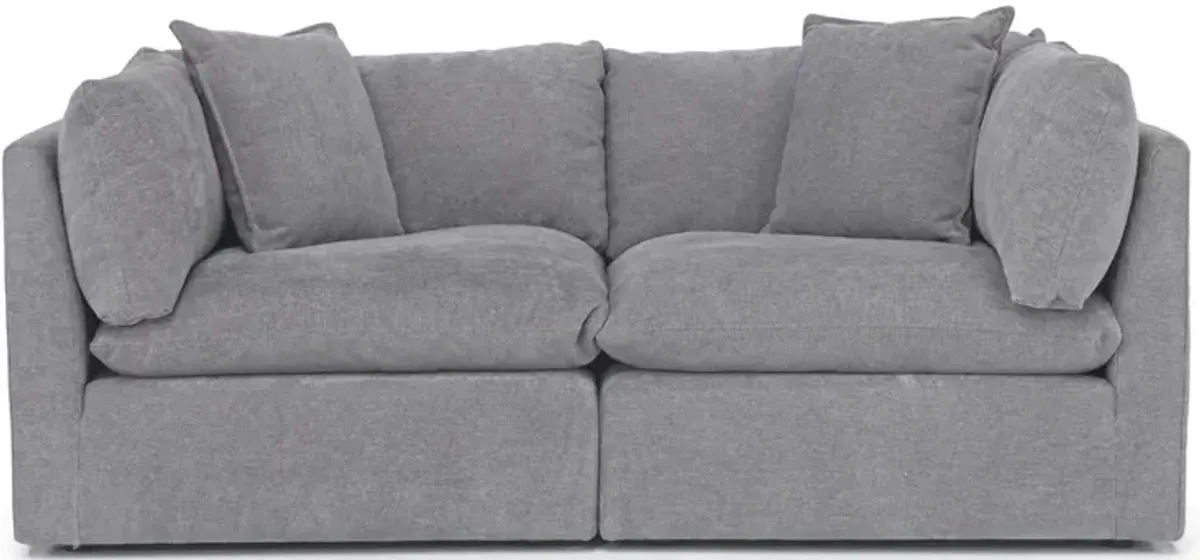 Harrison Loveseat in Helio Pewter 100