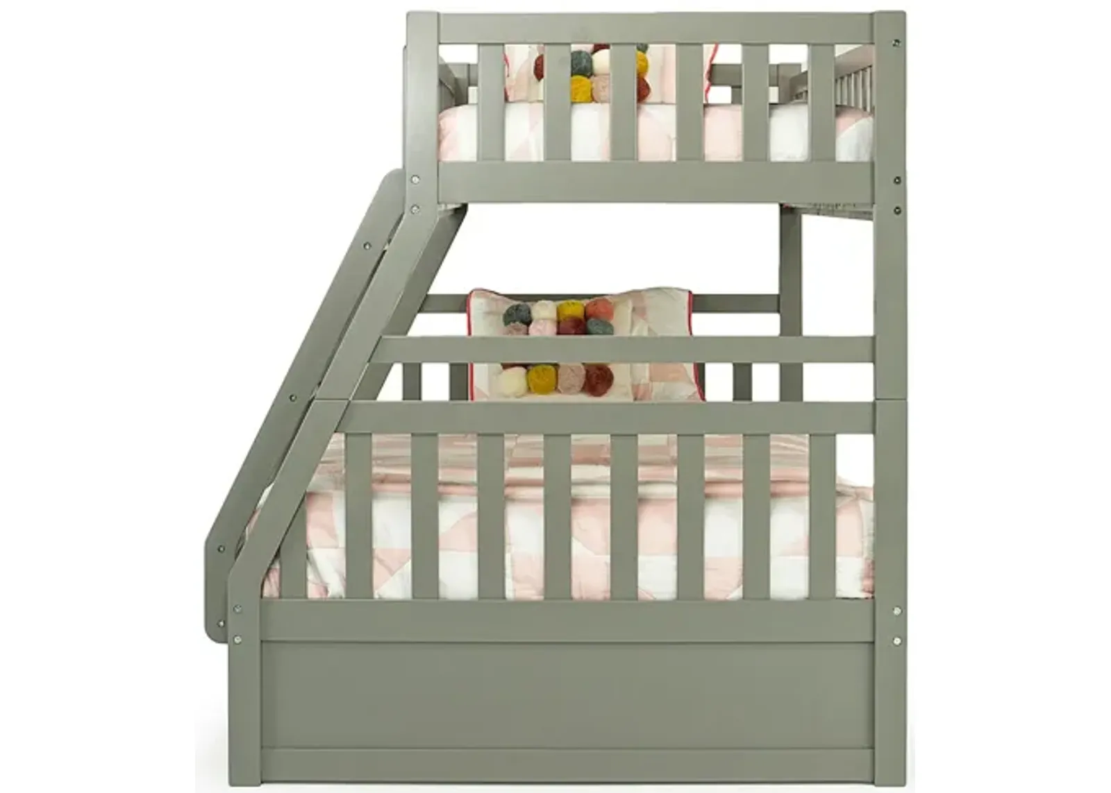 Hayden Bunk Bed in Gray, Twin/Full