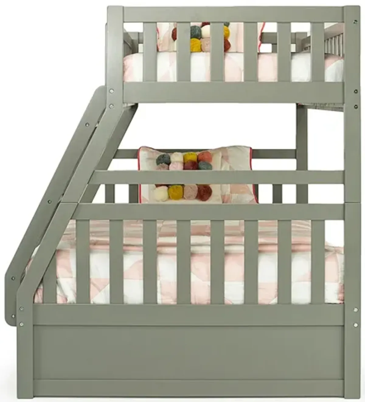 Hayden Bunk Bed in Gray, Twin/Full