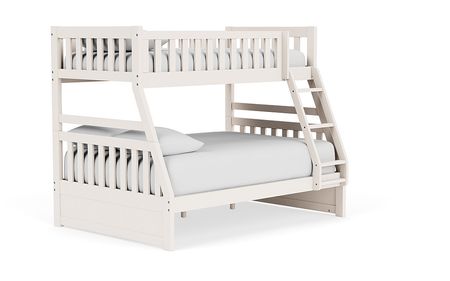 Hayden Bunk Bed in White, Twin/Full