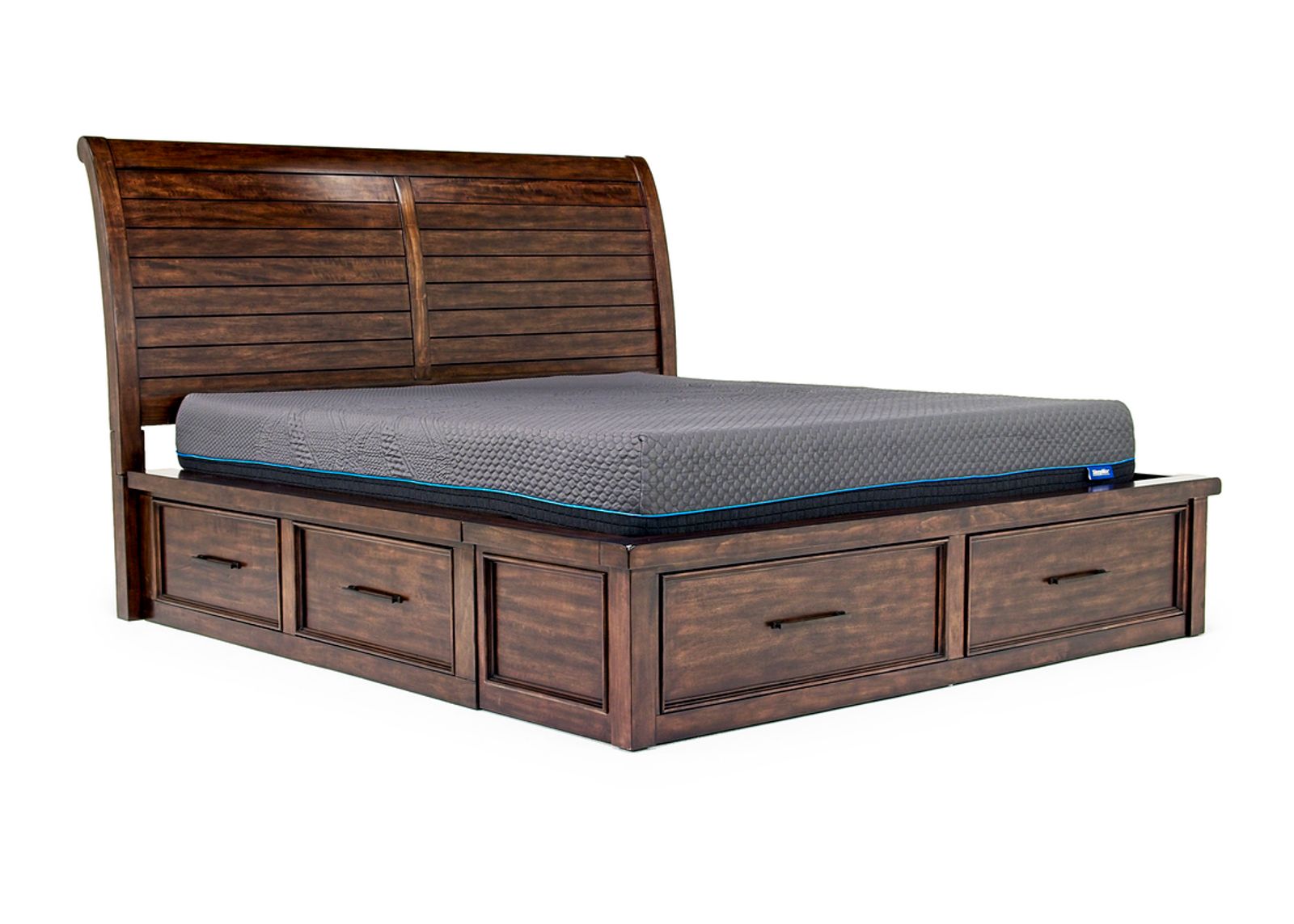 Sonora Sleigh Bed w/ Storage in Espresso, CA King