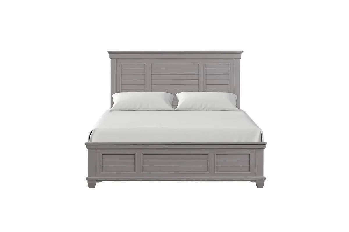 Jamestown Panel Bed in Gray, Queen