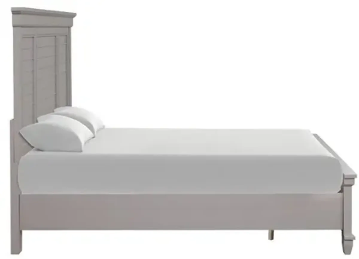 Jamestown Panel Bed in Gray, Queen