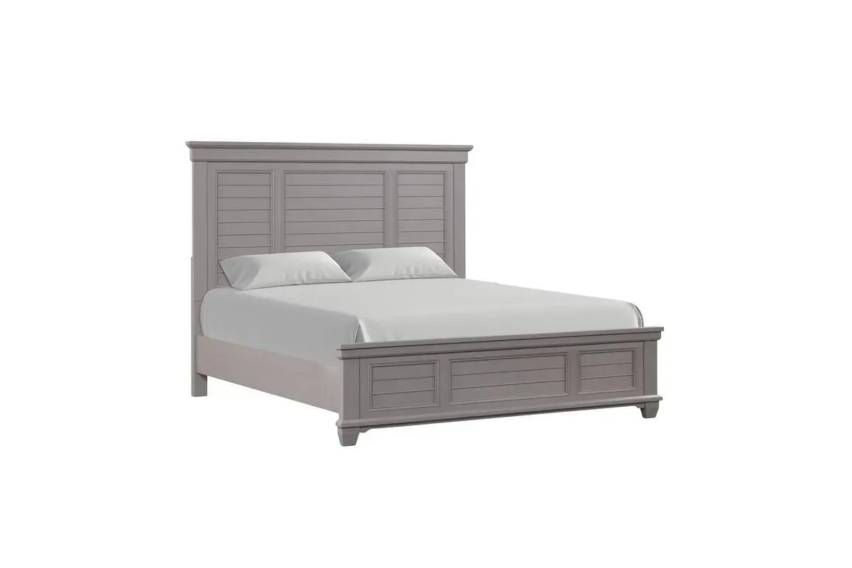 Jamestown Panel Bed in Gray, Queen