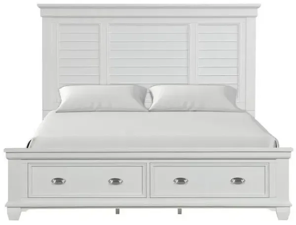 Jamestown Storage Bed in White, CA King