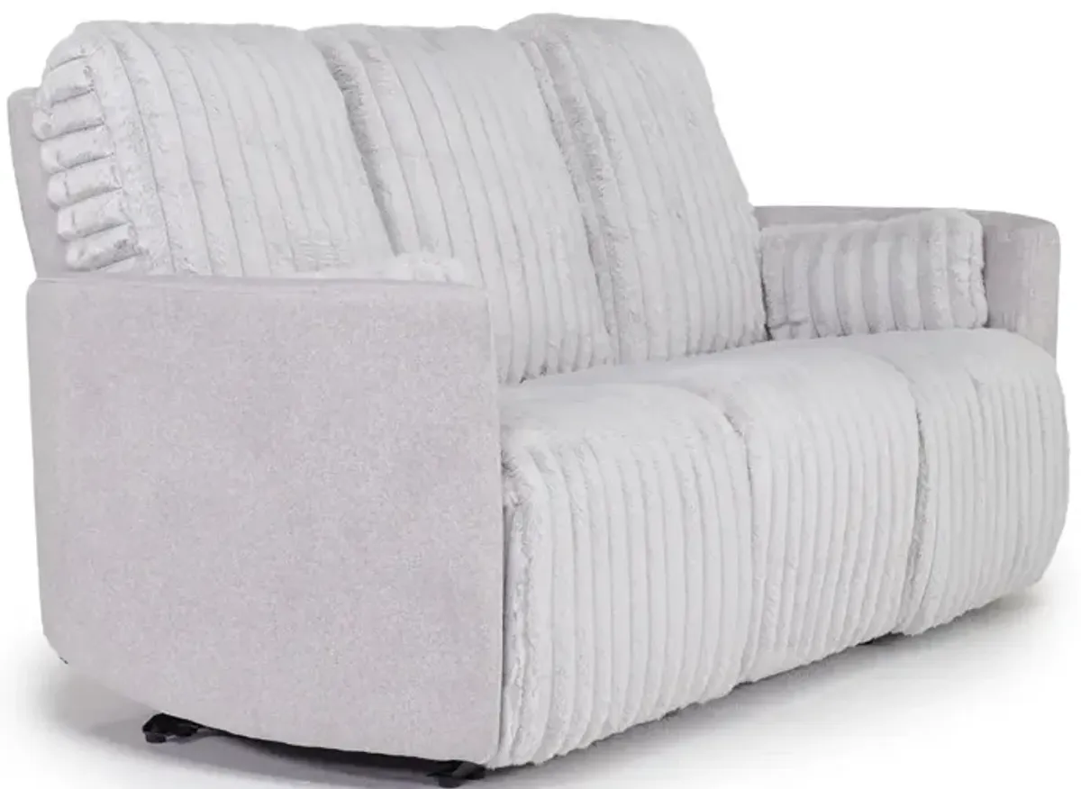 Jessica 2 Power Sofa in Presley Fog/Charlotte Mist