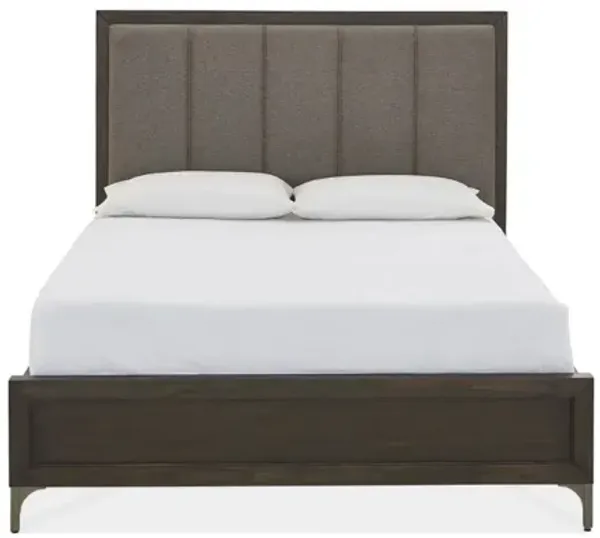 Lucerne Upholstered Panel Bed in Vintage Coffee, CA King
