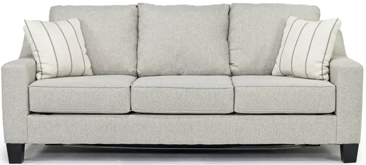 Lucy Queen Sleeper Sofa w/ Mattress in Splash Linen