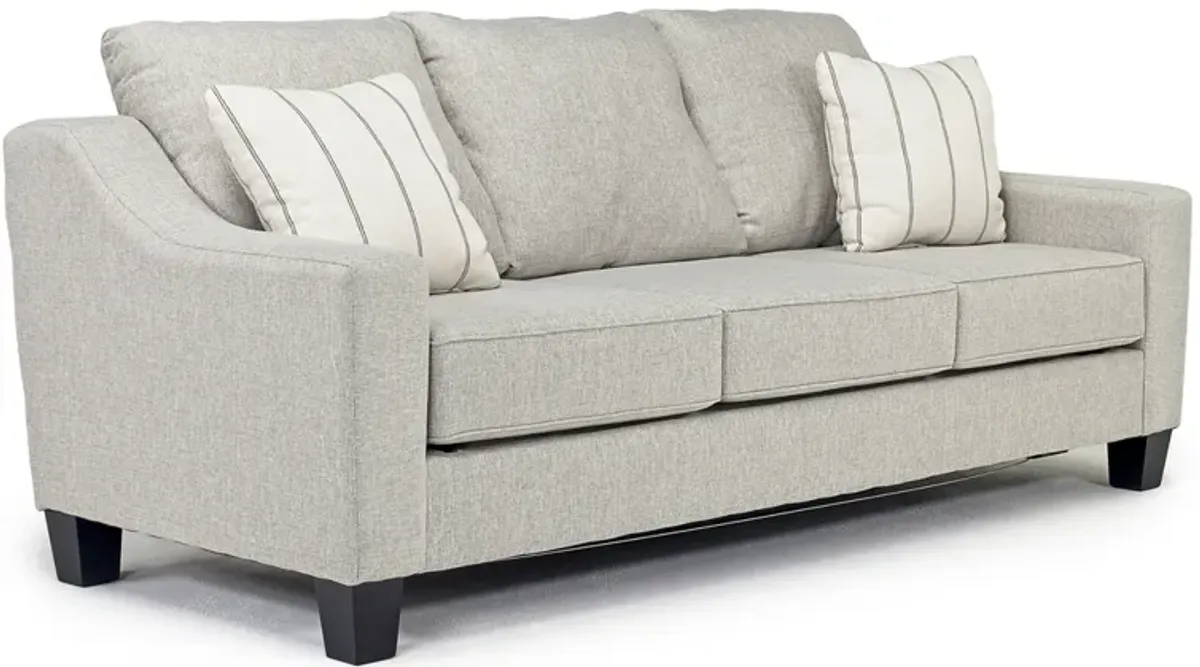 Lucy Queen Sleeper Sofa w/ Mattress in Splash Linen