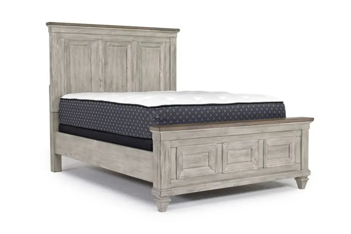 Mariana Panel Bed in Vintage Creme, Queen