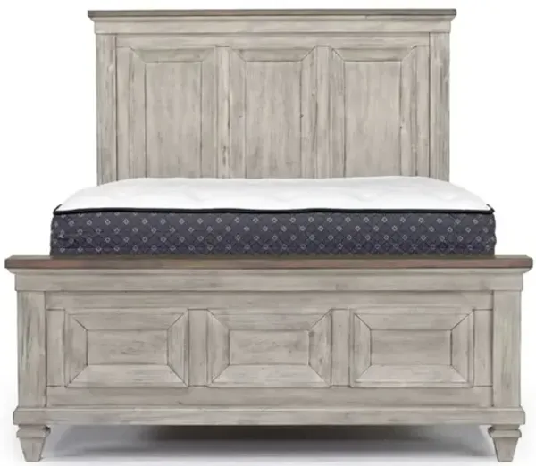 Mariana Panel Bed in Vintage Creme, Queen