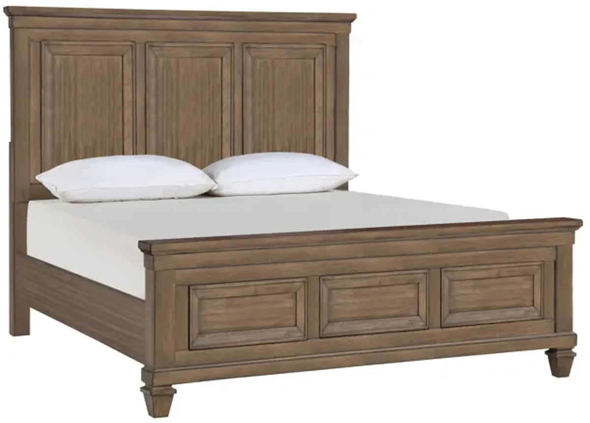 Mariana Panel Bed in Vintage Mocha, Queen 