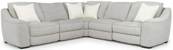 Mayflower 5 Piece 2 Power Sectional in Ashland Sand