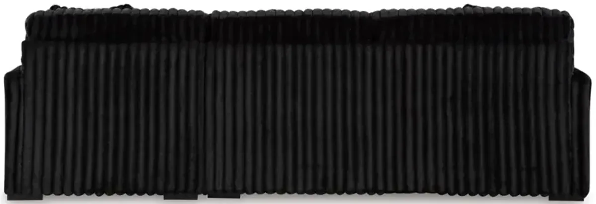 Midnight Madness Sofa Chaise Sectional in Onyx, Right Facing