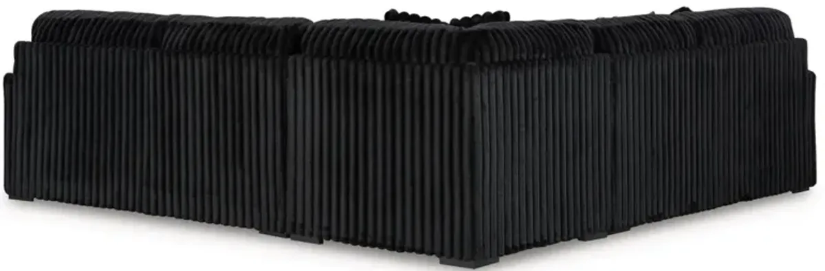 Midnight Madness 3 Piece Sectional in Onyx