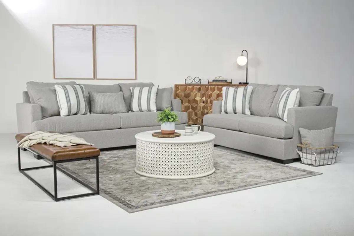 Monica Sofa & Loveseat in Hoffman Wheat, Gel