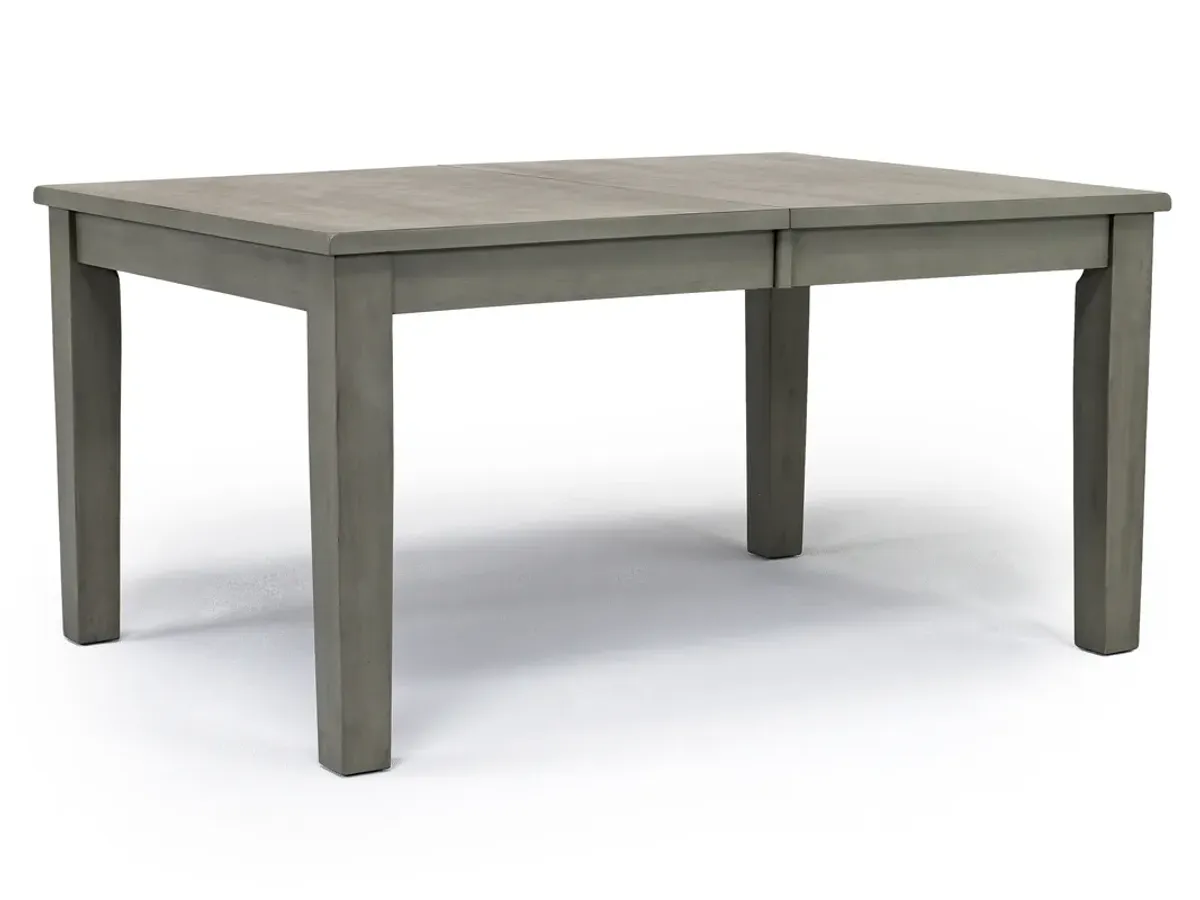 Napa Extendable Dining Table, 4 Chairs & Bench in Gray