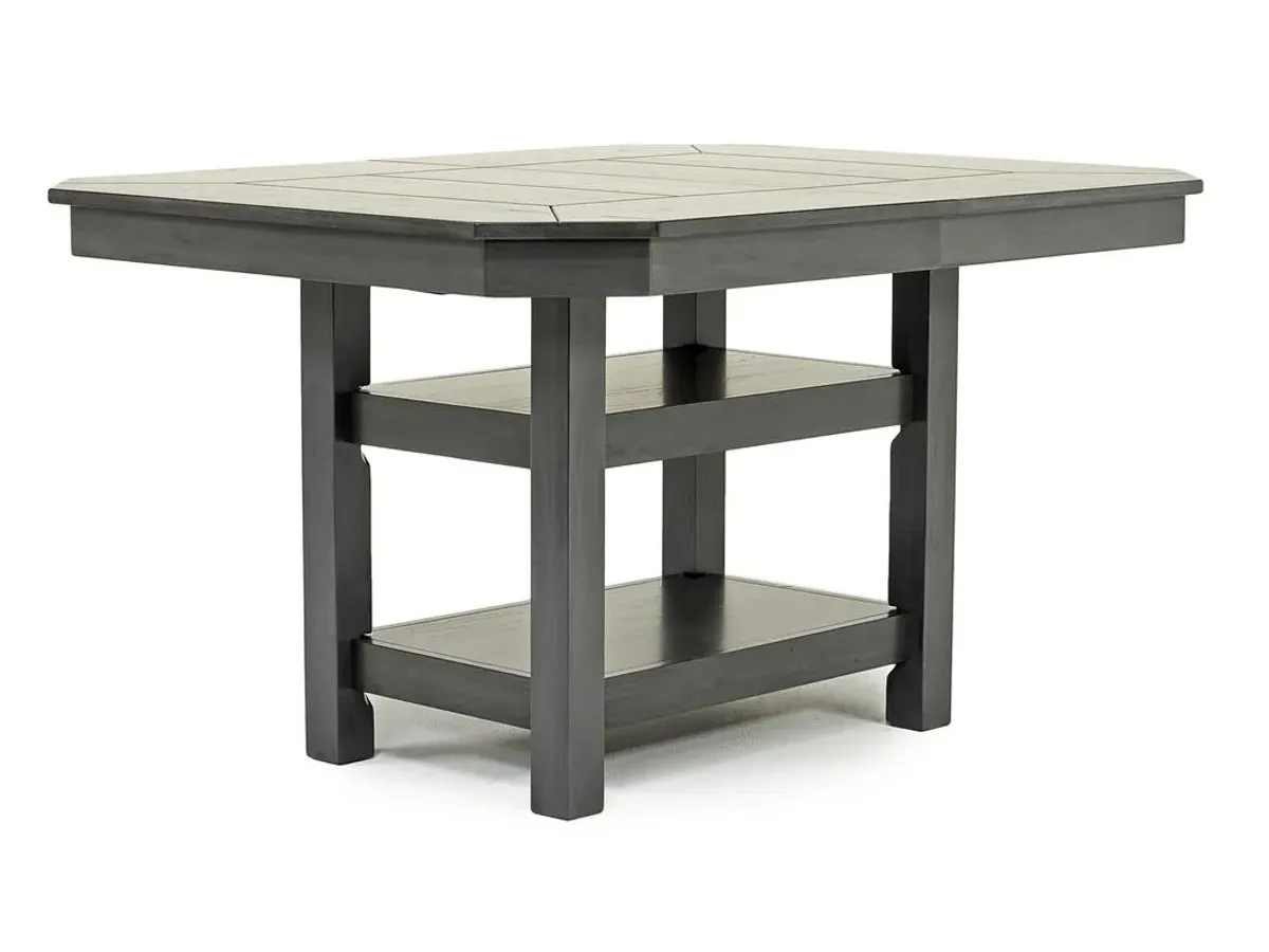 New Haven Adjustable Height Extendable Dining Table in Gray