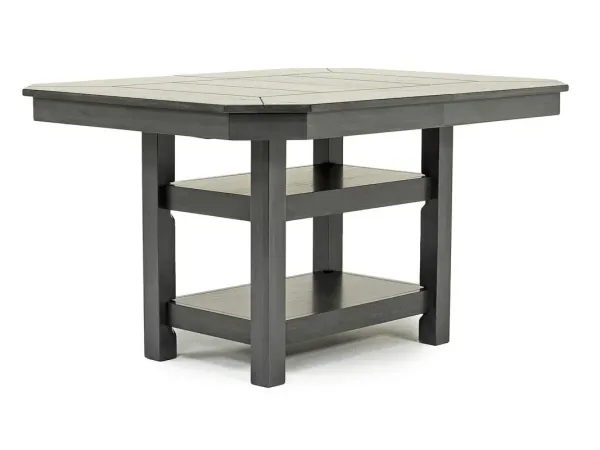 New Haven Adjustable Height Extendable Dining Table in Gray