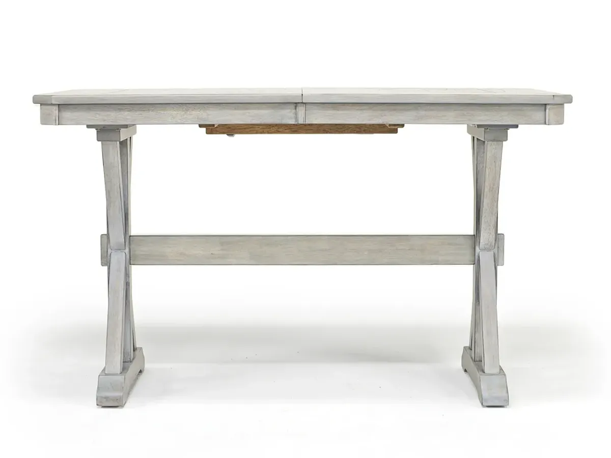 Newport Counter Height Extendable Dining Table in Gray