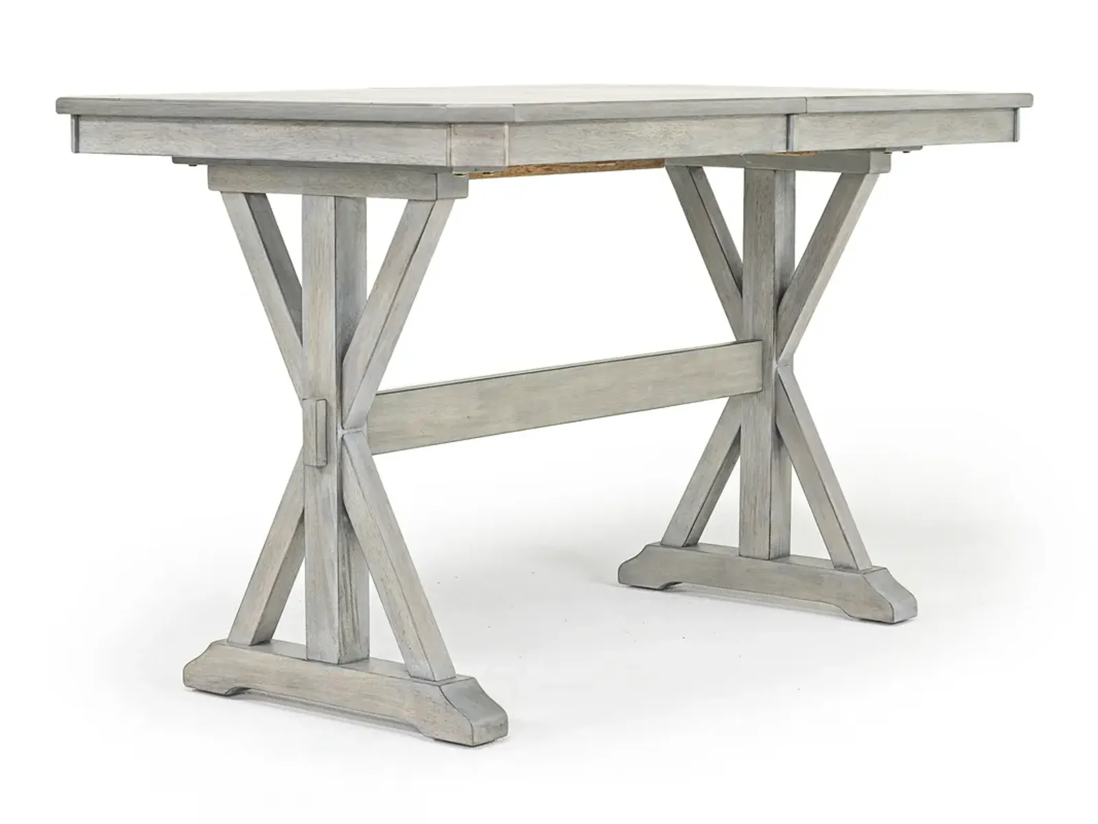 Newport Counter Height Extendable Dining Table in Gray