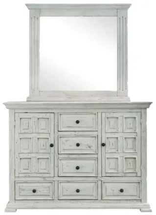 Olivia Dresser & Mirror in White