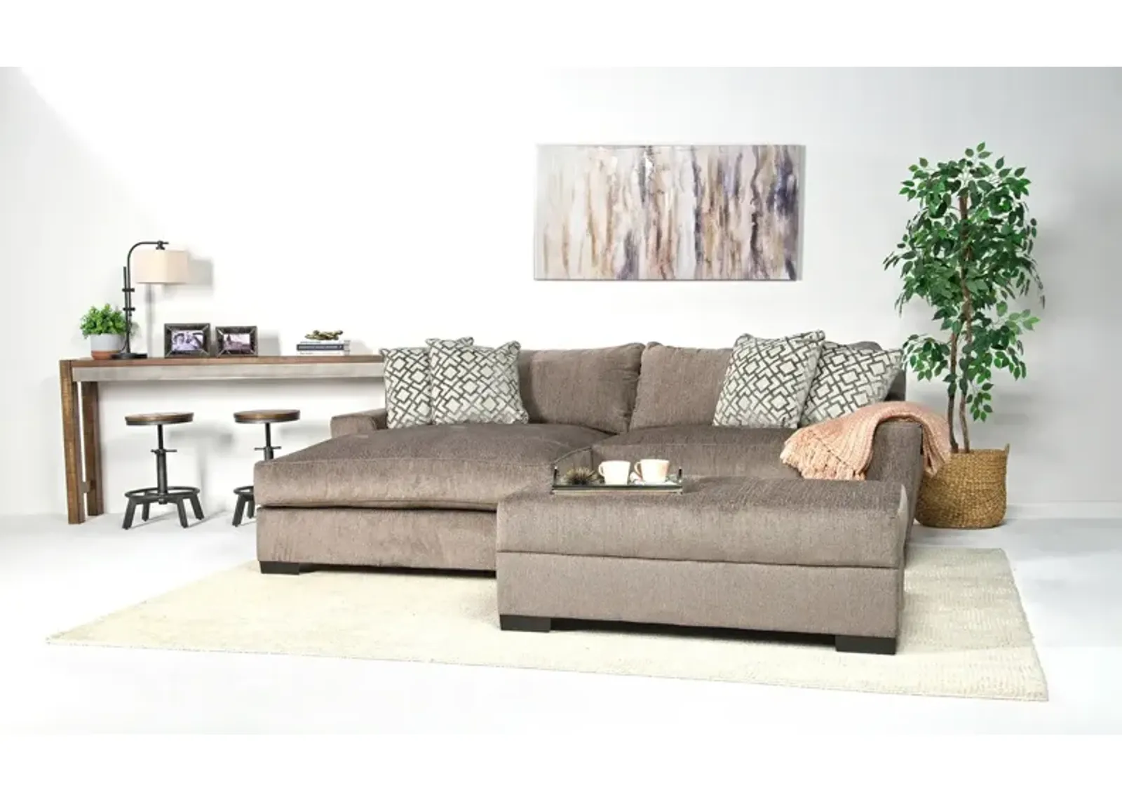 Oracle XL Sofa Chaise, Left Facing, Down - Custom Order