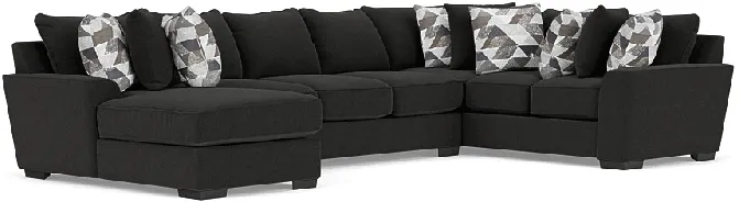 Oracle Tux Sofa Chaise Sectional, Left Facing, Down Custom Order