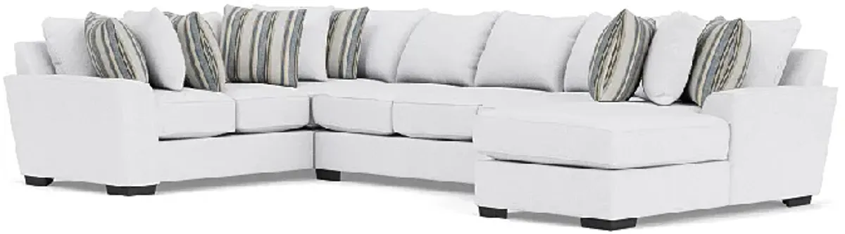 Oracle Tux Sofa Chaise Sectional, Right Facing, Down - Custom Order