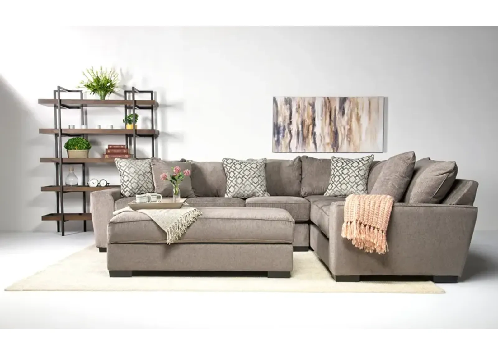 Oracle Tux Sofa Sectional, Left Facing - Custom Order