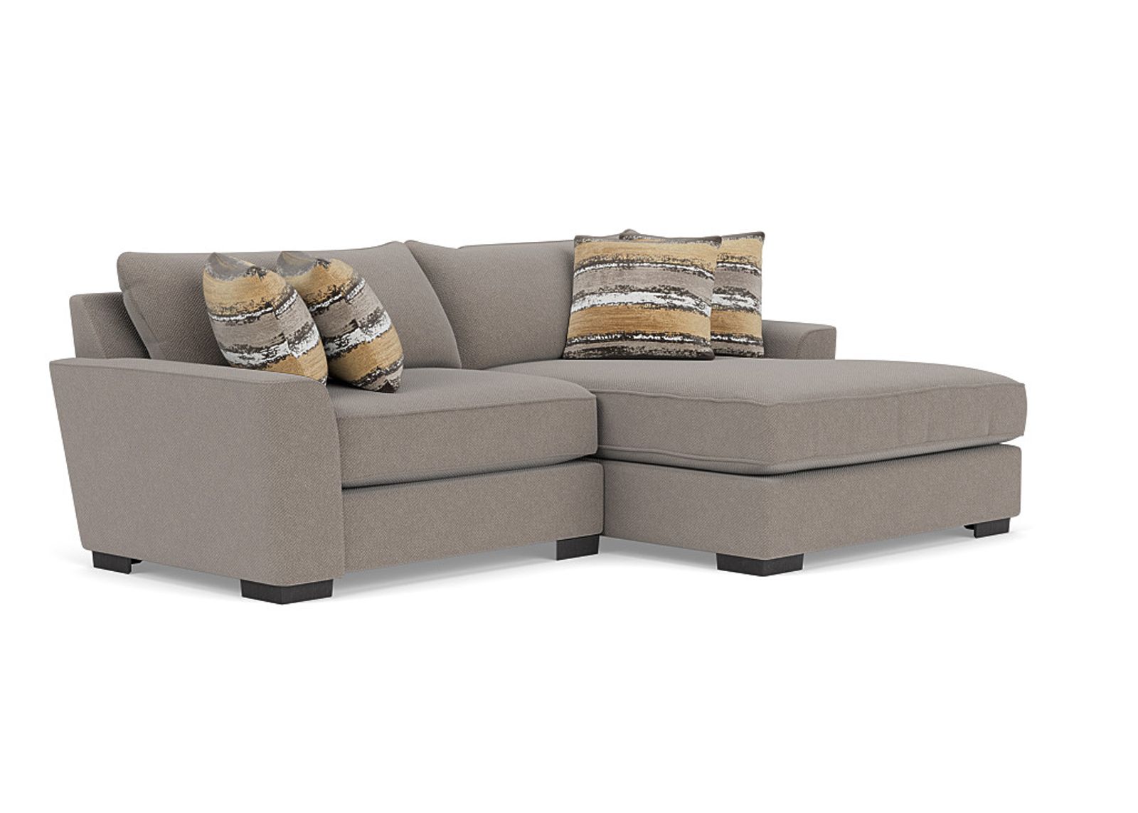 Oracle XL Sofa Chaise in Cooper Platinum, Right Facing