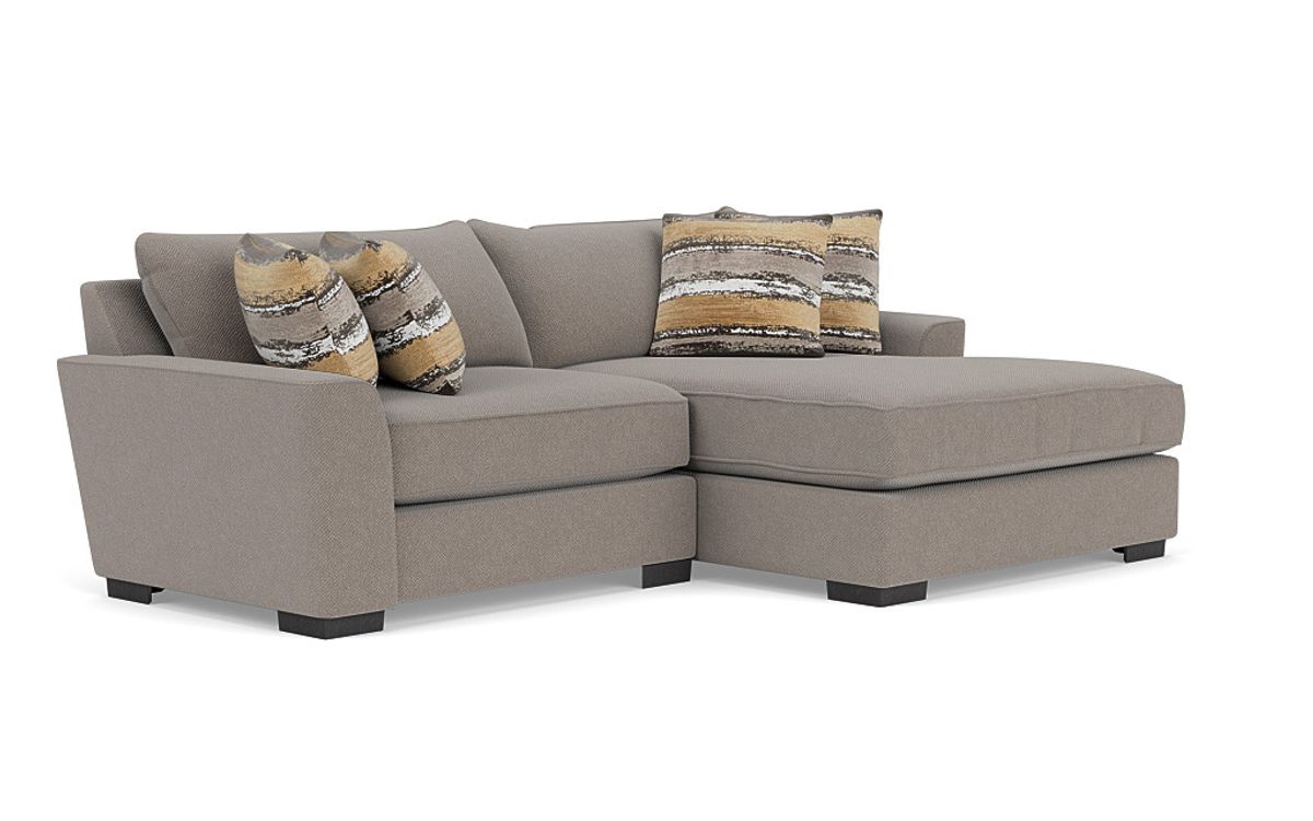 Oracle XL Sofa Chaise in Cooper Platinum, Right Facing