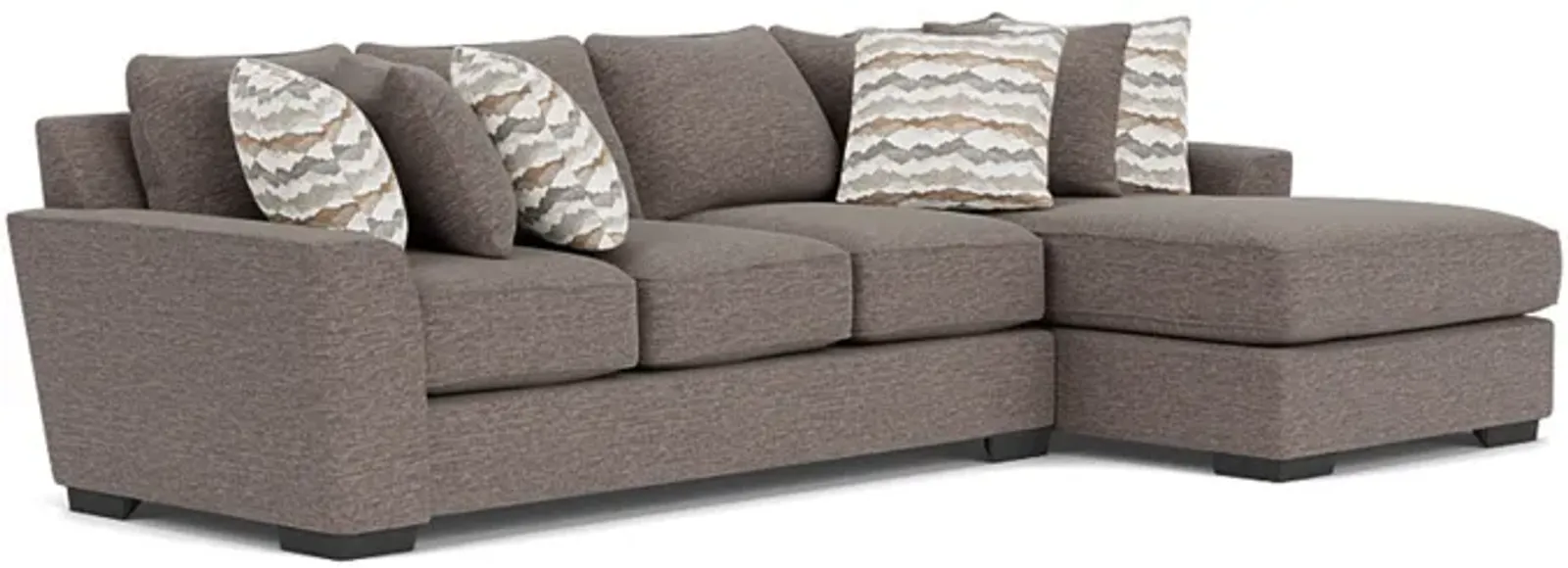 Oracle Sofa Chaise in Regis Sable II, Right Facing, Down