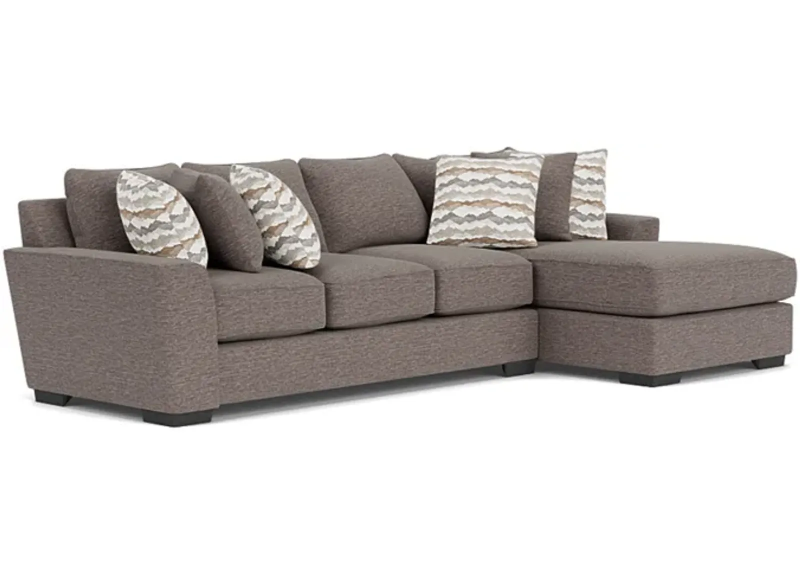 Oracle Sofa Chaise in Regis Sable II, Right Facing