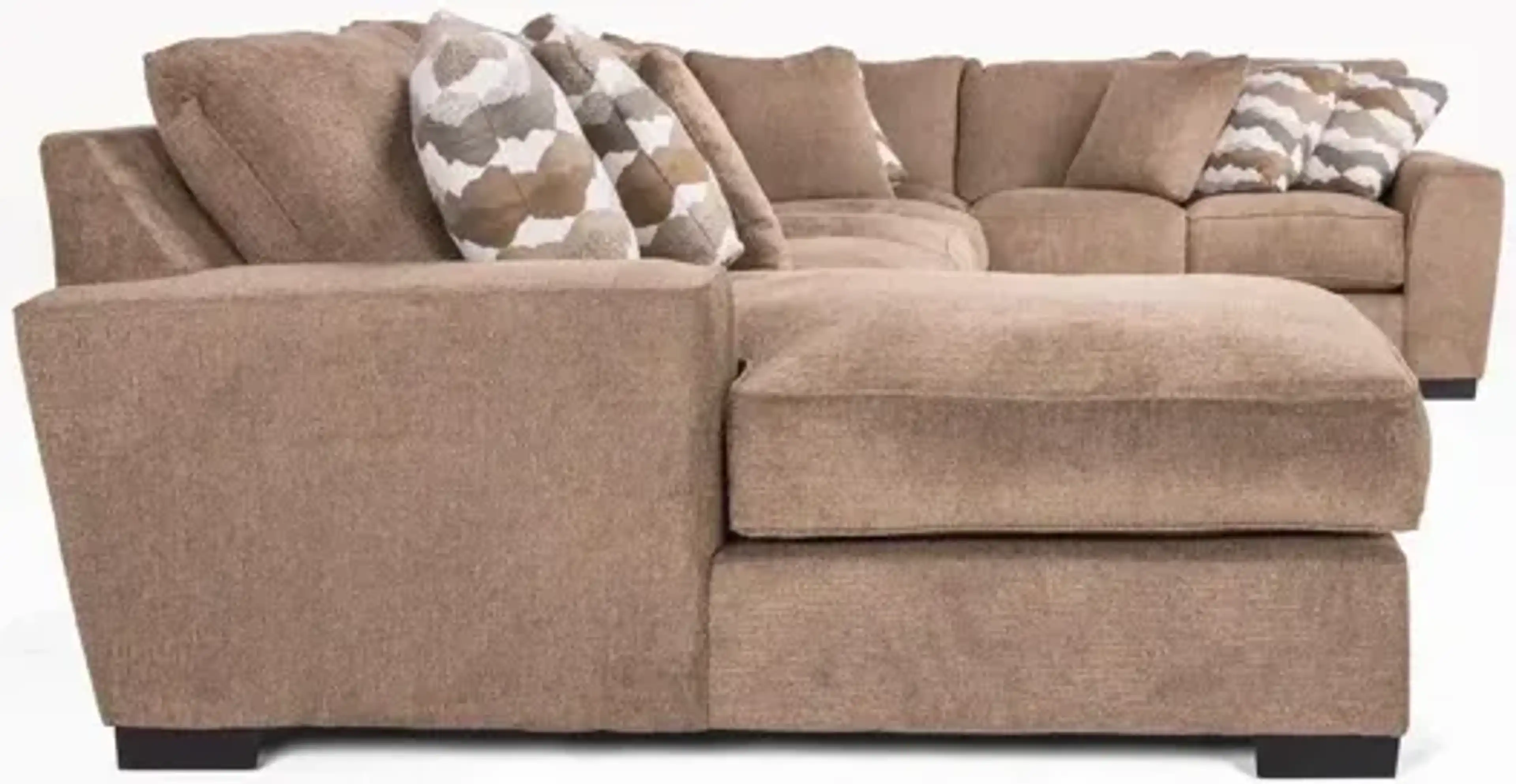 Oracle Tux Sofa Chaise Sectional In Envy Bark Left Facing Mor Furniture ...