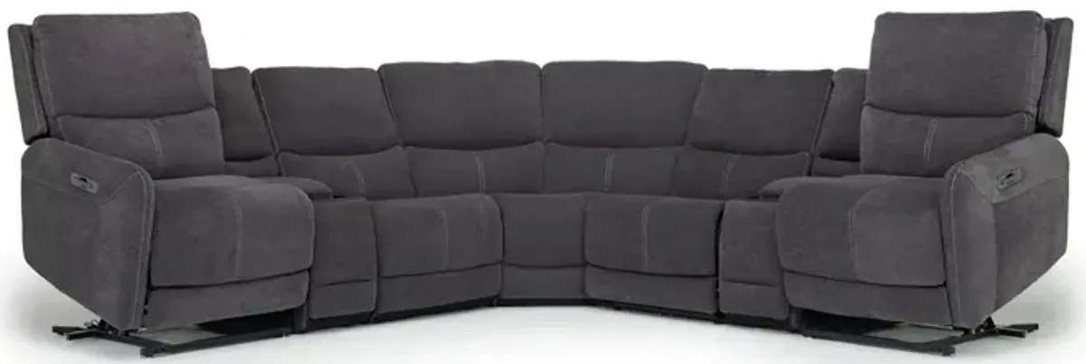 Palencia 7 Piece Sectional w/ Lift in Trento Charcoal