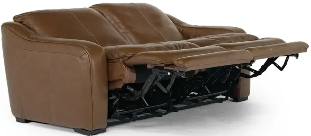 Paradise 2 Power Loveseat in Chestnut Leather