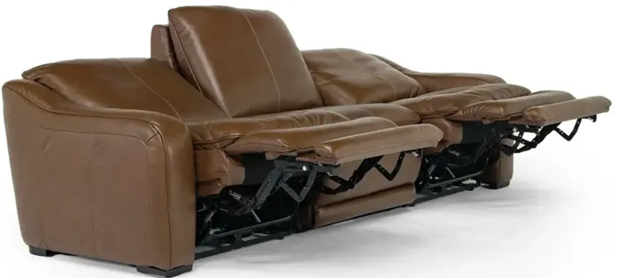 Paradise 2 Power Sofa in Chestnut Leather