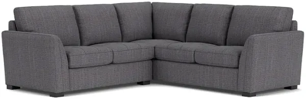 Pasadena Tux Loveseat Sectional in Brimfield Denim, Left Facing