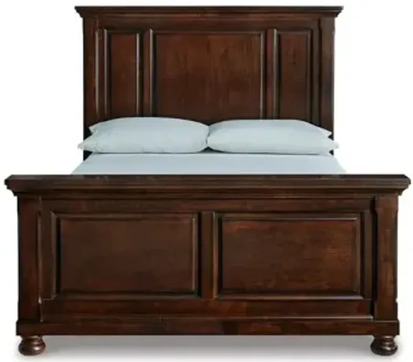 Porter Panel Bed in Rustic Brown, Queen